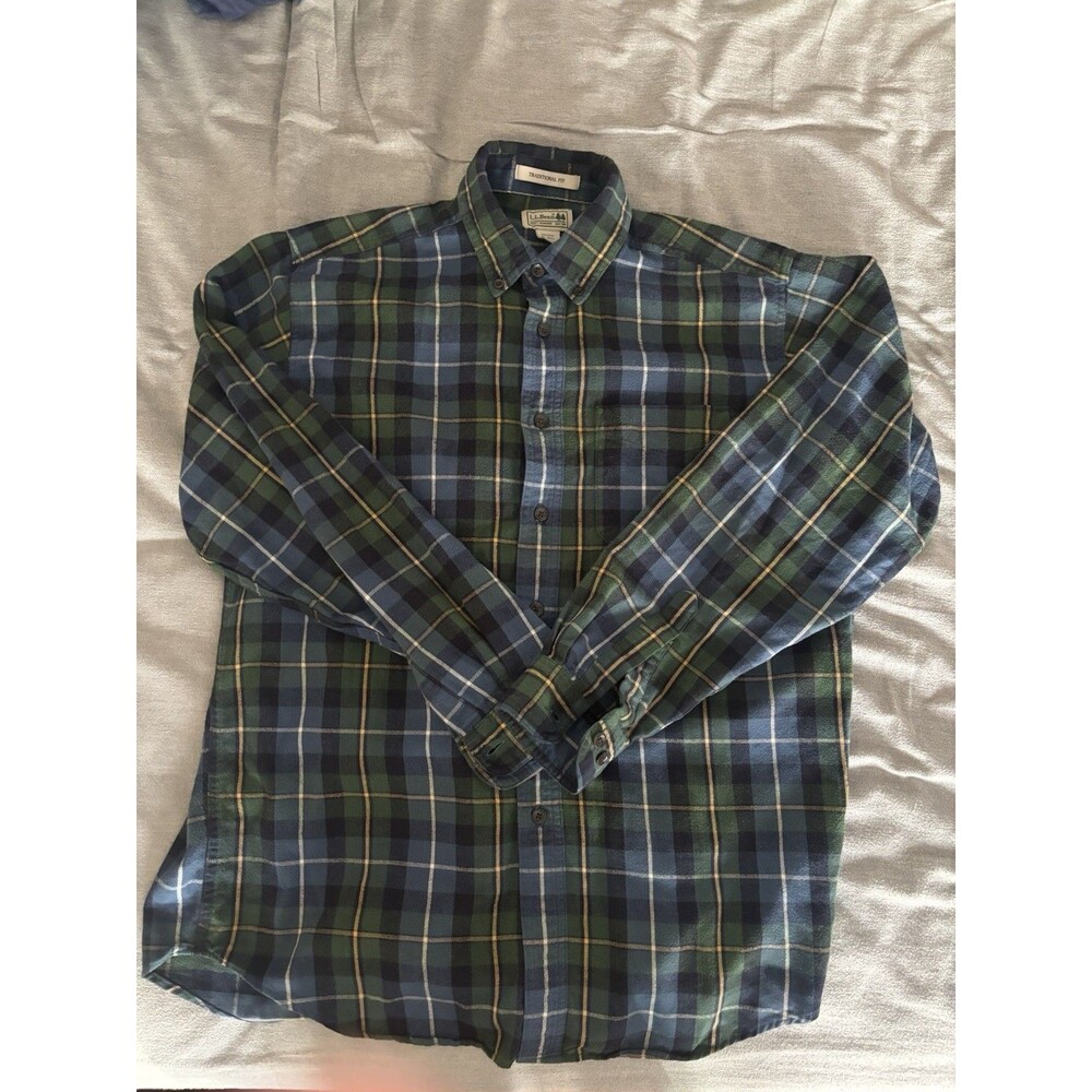 L. L. Bean Scotch Plaid Traditional Flannel